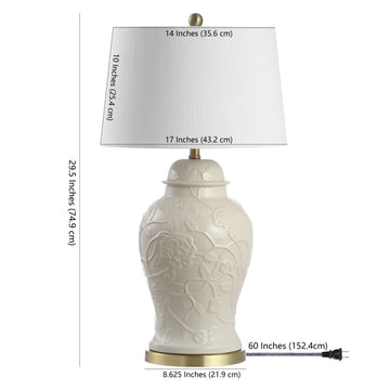 Naiyou 29.5" Ceramic Classic Traditional LED Lamp Table Lamp - JONATHAN Y